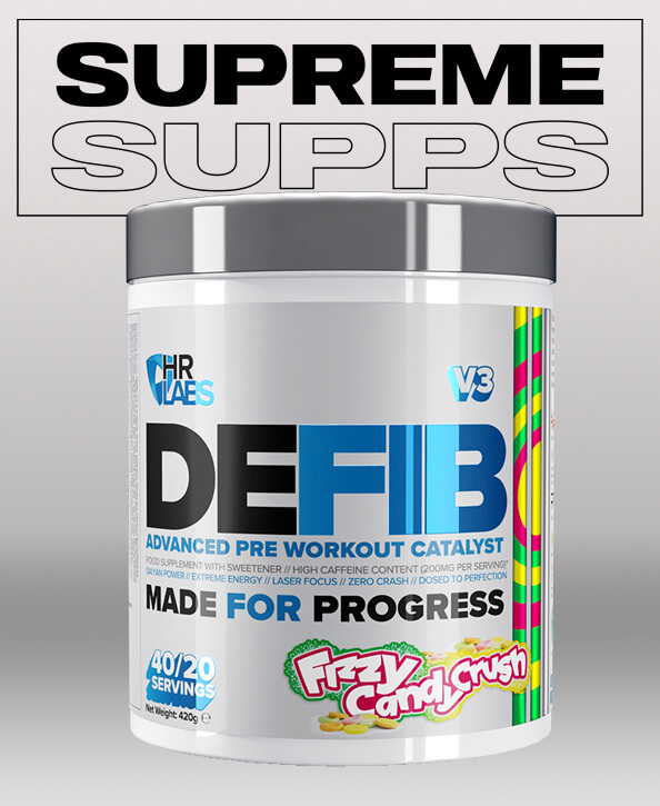 HR Labs Defib preworkout Frzy Candy Crush