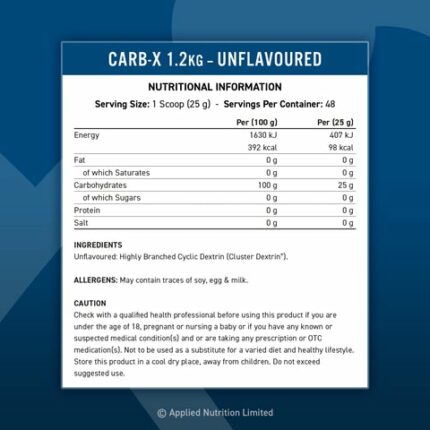 Carb X 1.2kg Nutritionals Unflavoured 1000x1000 69208575 c5c6 4434 bd87 1f48c4612e0c 480x480