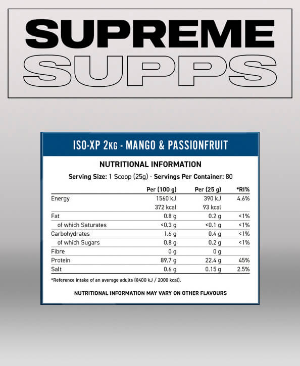 ISO XP 2kg Nutritionals