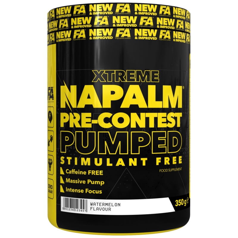 napalm pre contest pumped stimulant free 350 g