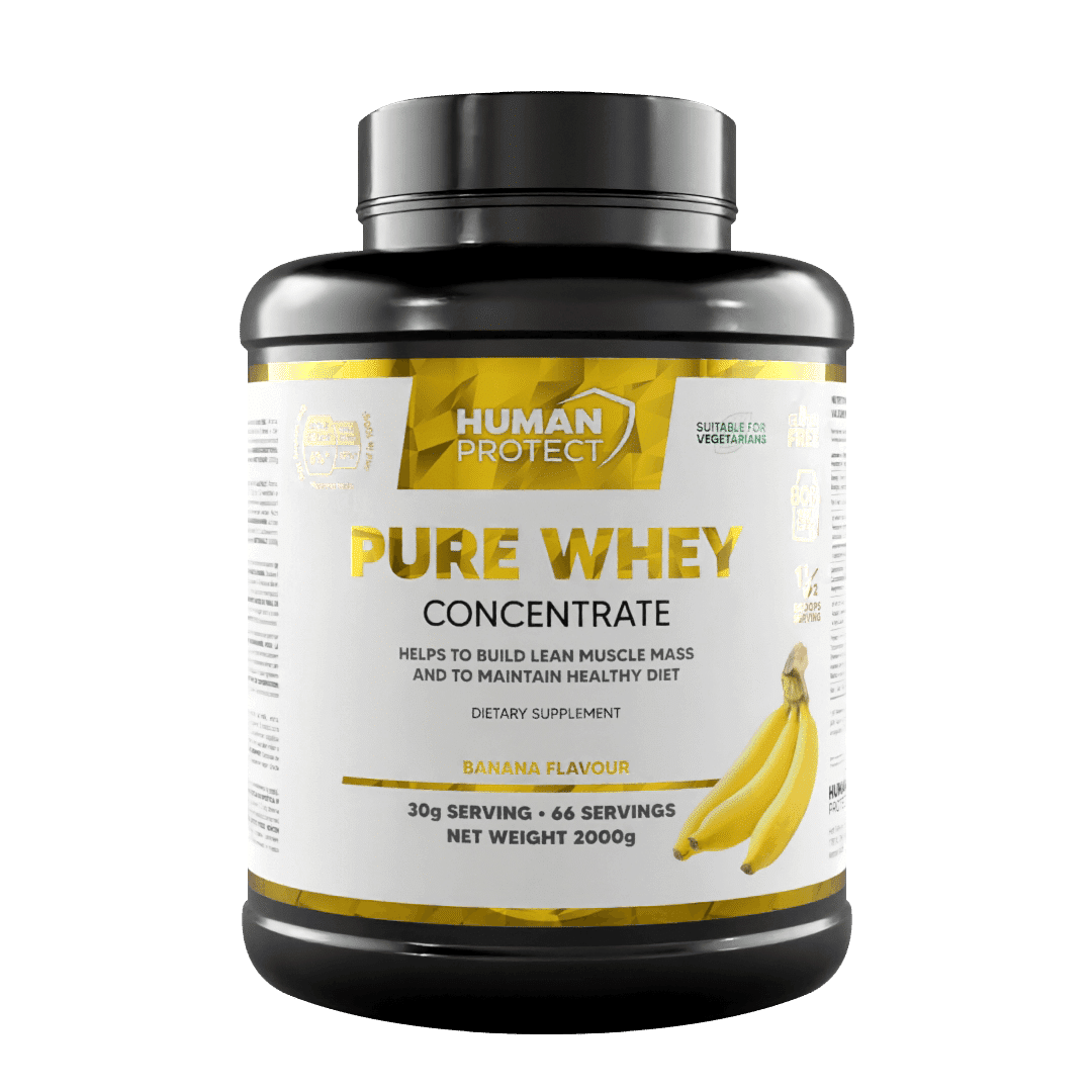 Human protect pure whey concentrate banana